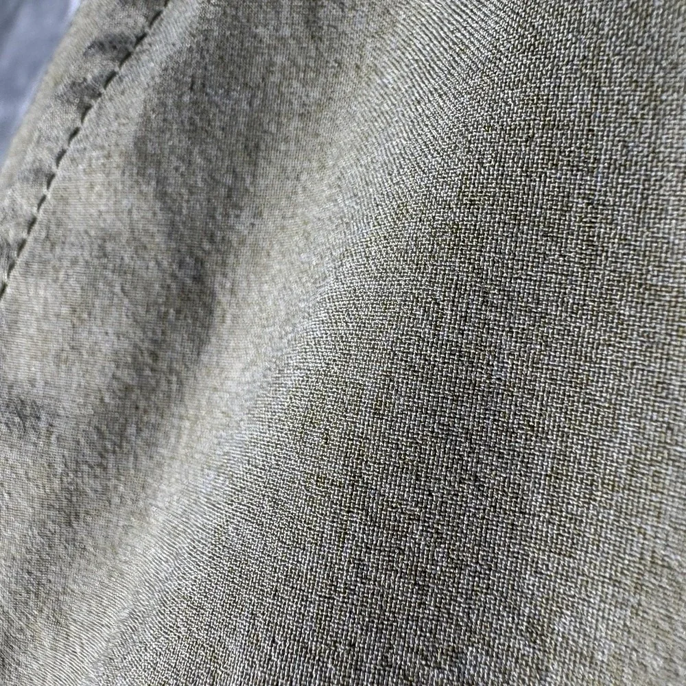 Volcom Men Shorts 36 Khaki Chino Twill Button Zipper Logo Beach Coastal Surfer‎